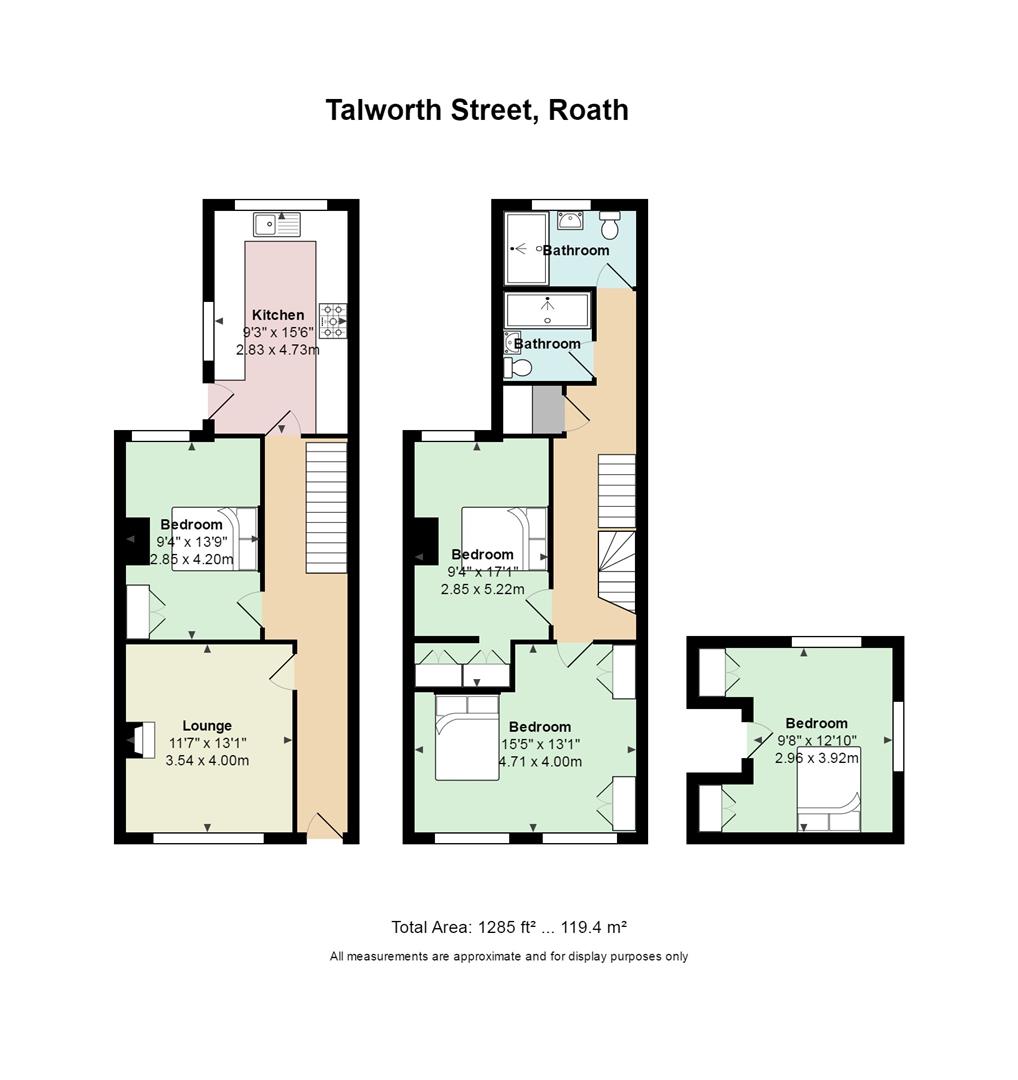 Floorplan for Talworth Street, Roath